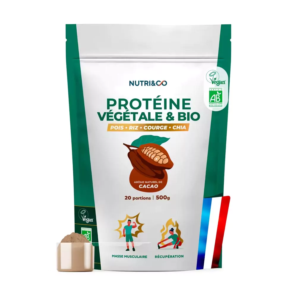 Image de Nutri&Co Protéine Végétale et Vegan Bio – Poudre 100 % naturelle pour sportifs exigeants