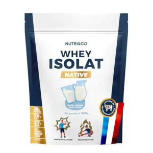 Nutri&Co Whey Native Isolate – 94 % de protéines, origine France
