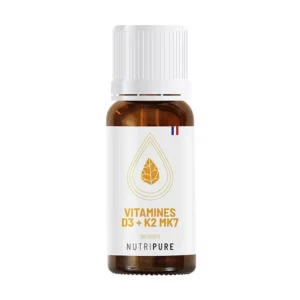 Nutripure Vitamine D3 K2 MK7 (1000 UI ou 3000 UI)